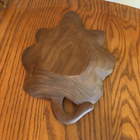 ♥ $10 VINTAGE wood leaf trinket tray - Picture 2 of 2
